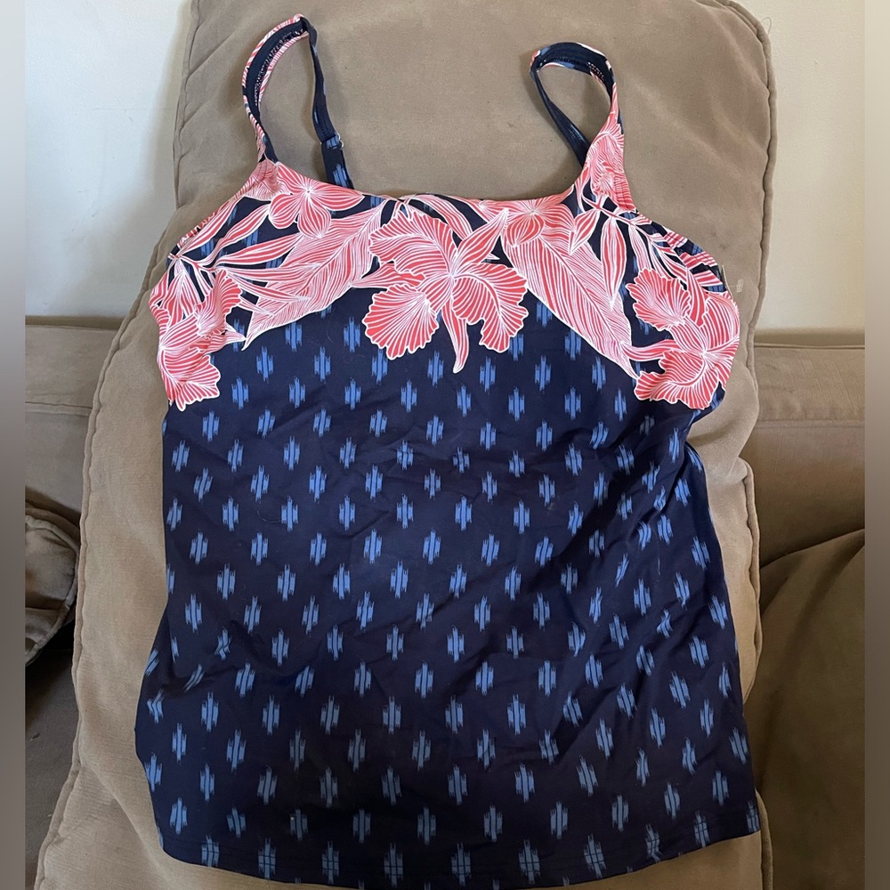 Lands End Tankini top women  size 12